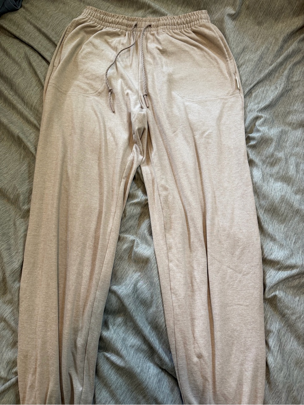Women’s Lightweight Drawstring Lounge Pants - Beige